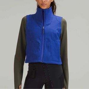 Lululemon Water-Repellent Fleece Hiking Vest in Psychic Blue